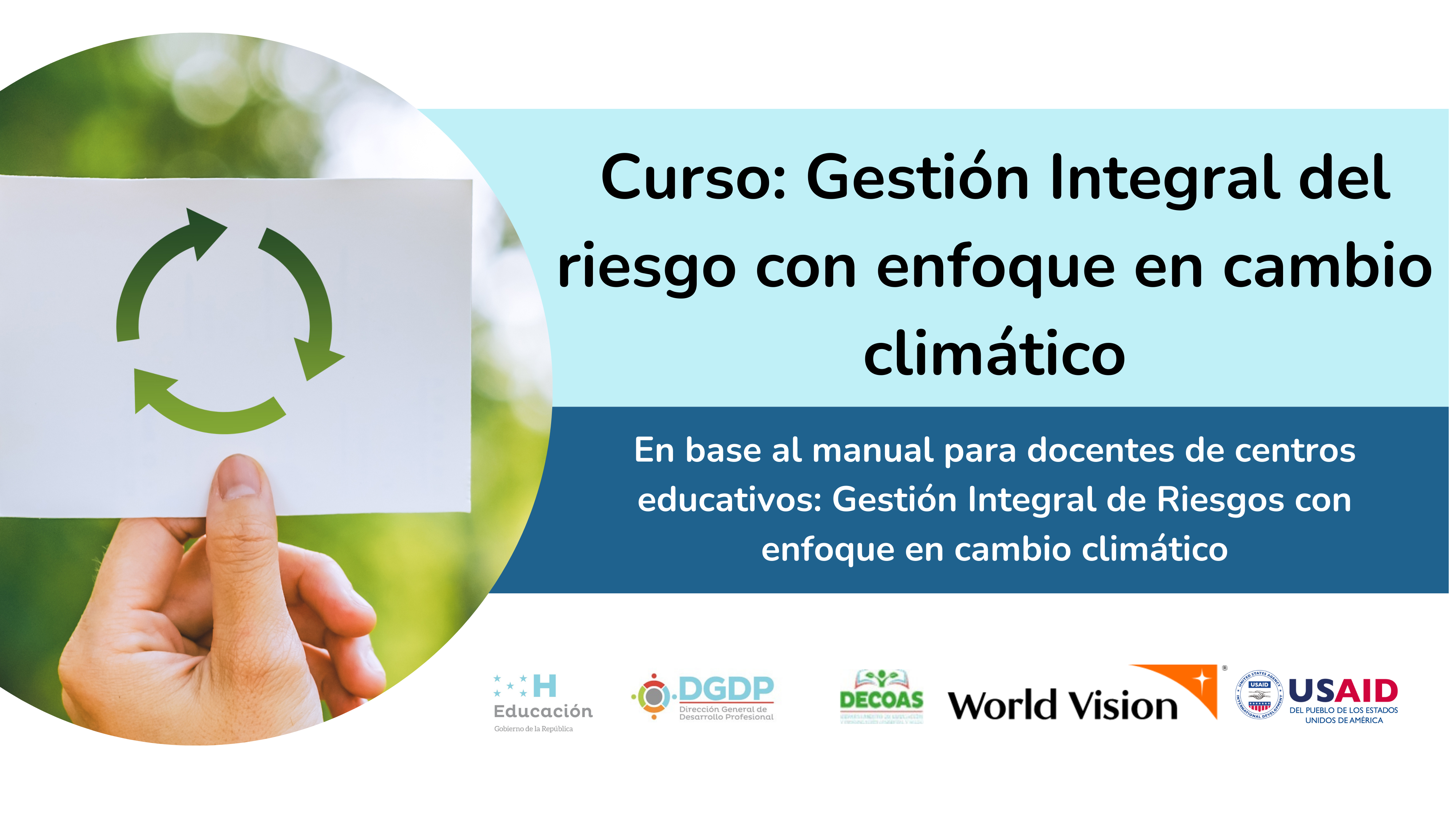 Curso virtual: Gestión del Riesgo con enfoque en Cambio Climático 2025-02