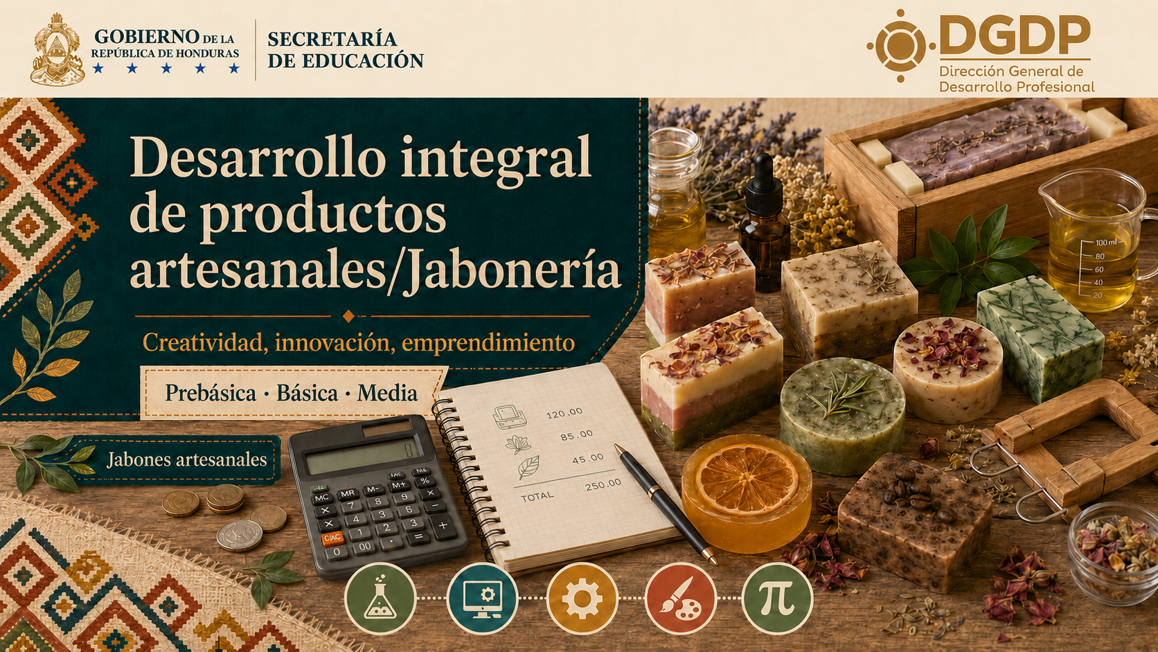 Desarrollo integral de productos artesanales/Jabonería - 2026-01 Educación Básica