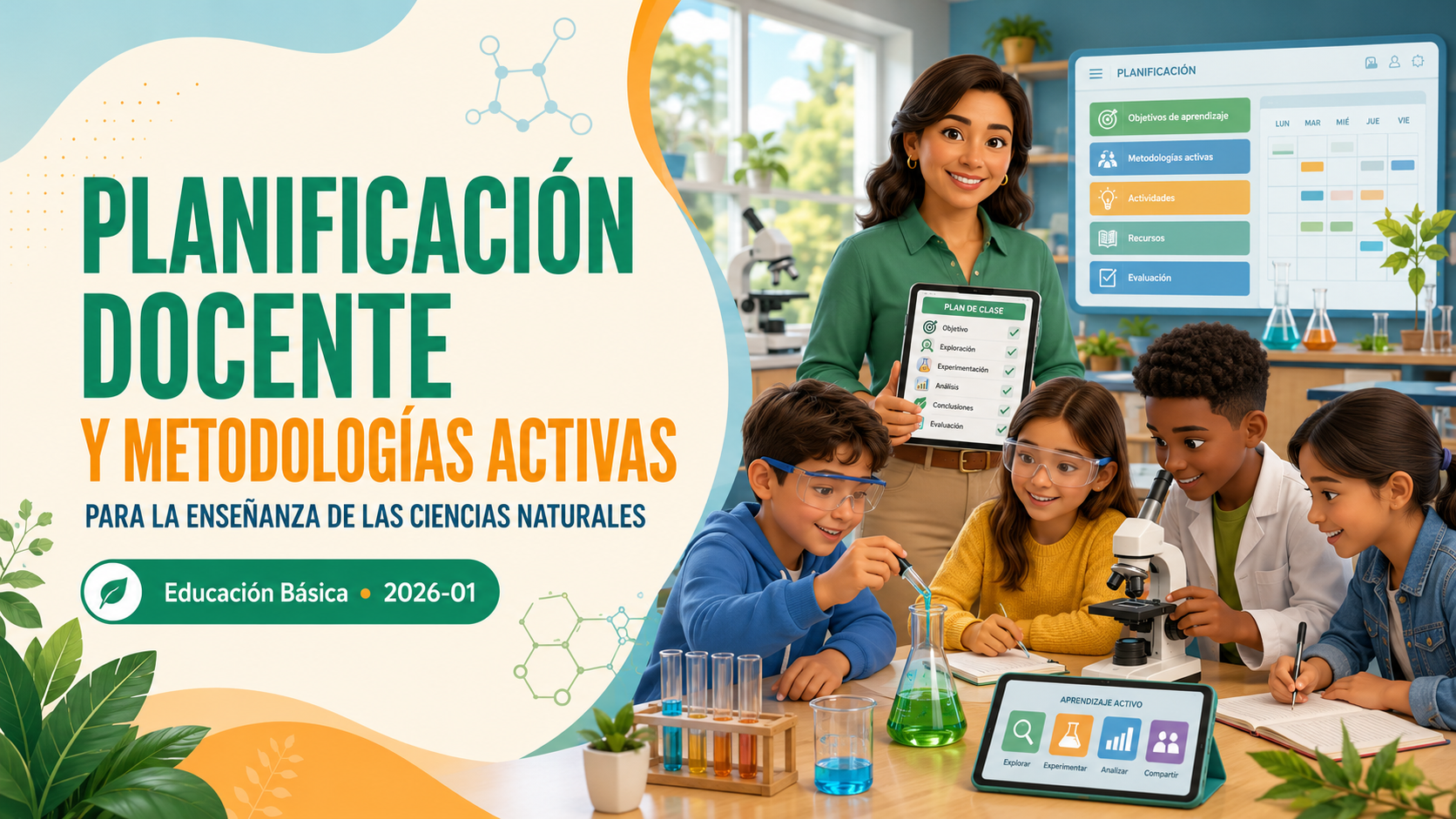 Planificación docente y metodologías activas para la enseñanza de las ciencias naturales - 2026-01 Educación Básica 