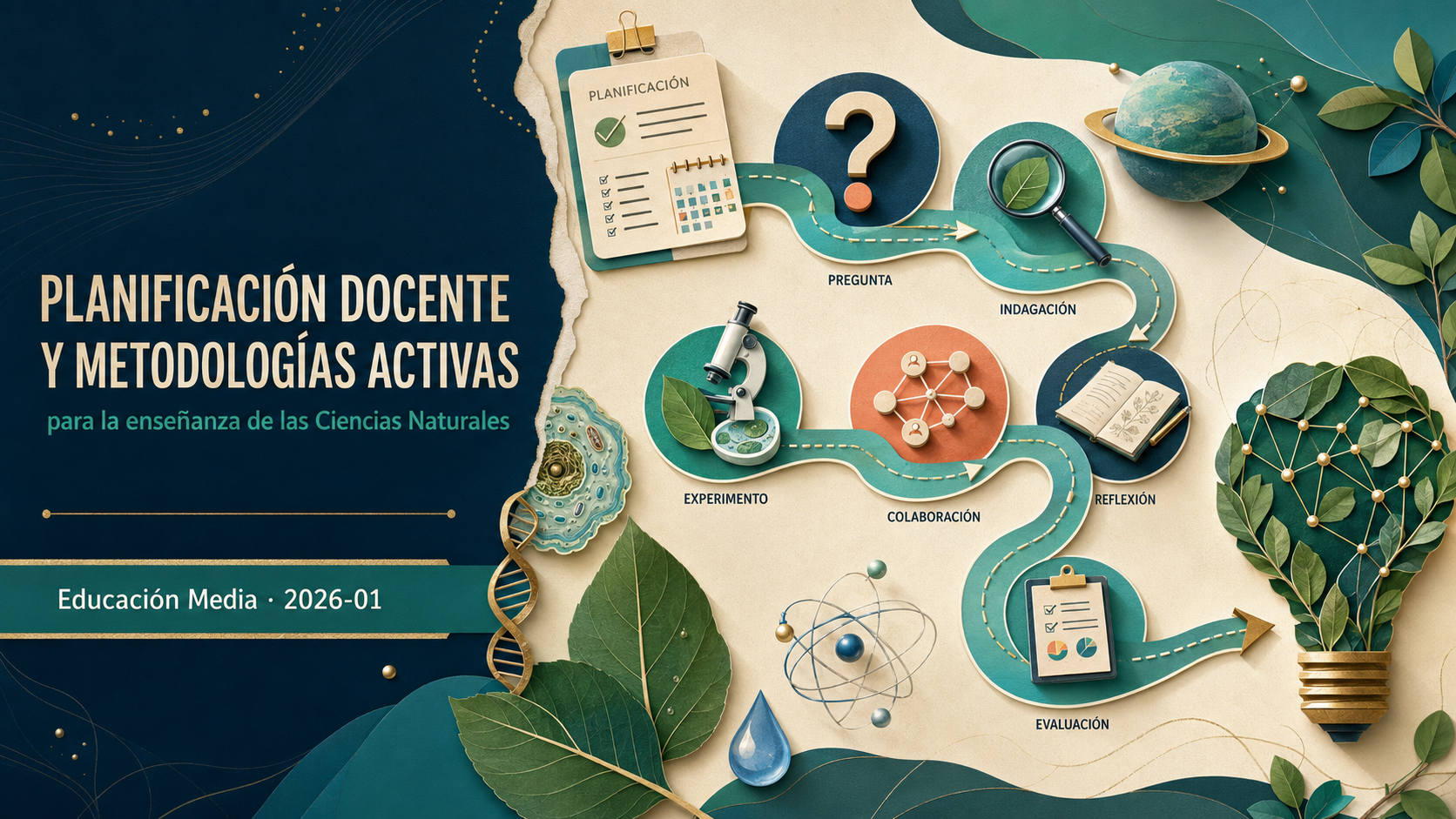 Planificación docente y metodologías activas para la enseñanza de las ciencias naturales - 2026-01 Educación Media